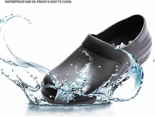 Miniatura 2 de Zapatos de trabajo antideslizantes para hombres, zapatos de cuero antideslizantes para servicio de alimentos, zapatos antideslizantes para servicio
