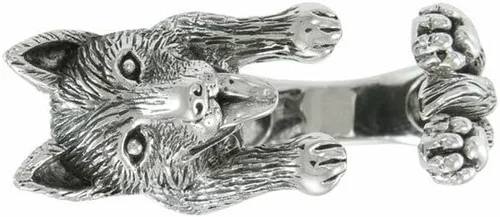 Miniatura 2 de Anillo de plata de ley para perro pastor alemán de Peter Stone Jewelry