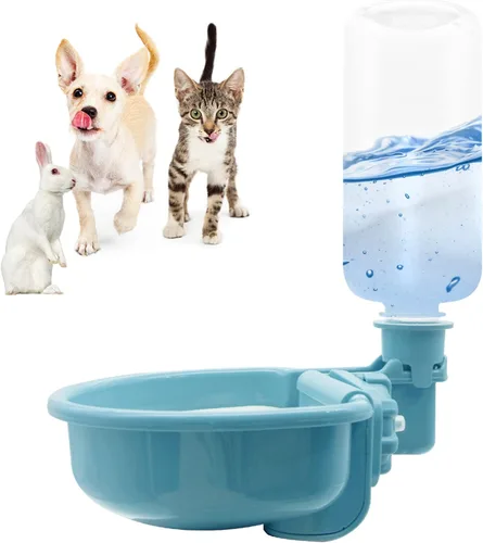 Miniatura 11 de Vannon Botella de agua para mascotas de 16oz, dispensador de tazón de agua por gravedad para jaula, dispensador de agua anti-desbordamiento