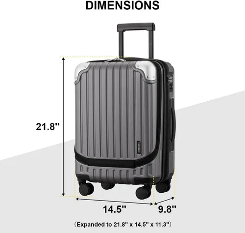 Miniatura 8 de LEVEL8 Grace Luggage, Gris, Casual y de negocios