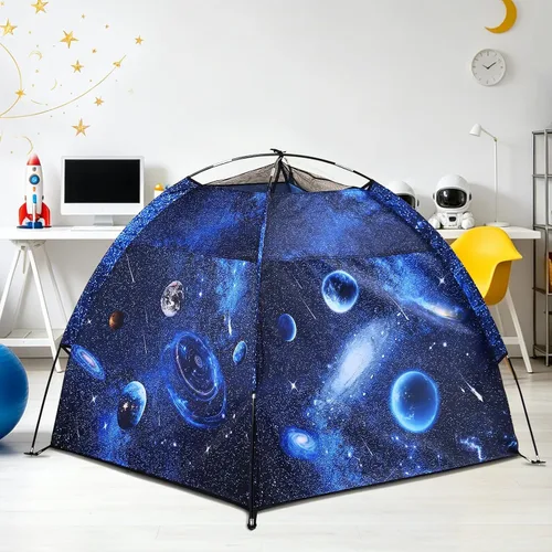 Miniatura 8 de Tienda de campaña para niños Lucky castle Playhouse para niños y niñas, tienda de campaña de cúpula fácil y divertida tienda de campaña para niños