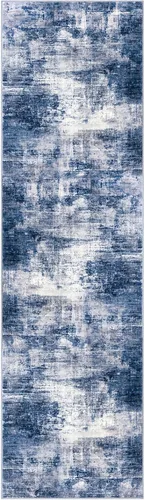 Miniatura 149 de IOHOUZE Alfombra abstracta lavable de 3 x 12 pies para pasillos, antideslizante para cocina, camino de entrada de lana sintética para interiores