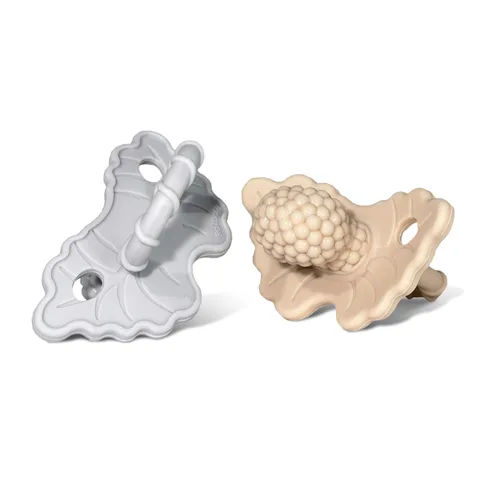 Miniatura 14 de RaZbaby RaZberry - Mordedor de silicona y chupete para alivio de la dentición en bebés, grado alimenticio, libre de BPA, diseño manos libres