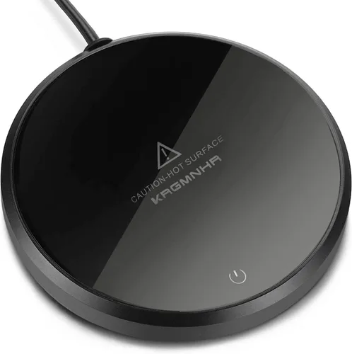 Calentador de taza de café, KRGMNHR - Calentador de taza con apagado automático para uso en escritorio de oficina en casa, calentador eléctrico de