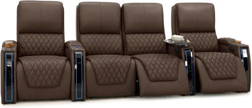 Miniatura 17 de Seatcraft Apex Zero-Gravity CoolZero - Asiento de cine en casa de cuero italiano, reposacabezas eléctrico, lumbar eléctrico, reclinable eléctrico