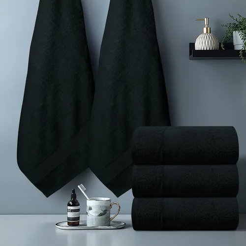 Miniatura 8 de Toallas de baño de lujo 100% algodón, paquete de 2 (35 x 70 pulgadas), súper suaves, de secado rápido y altamente absorbentes, para baño, hogar, spa