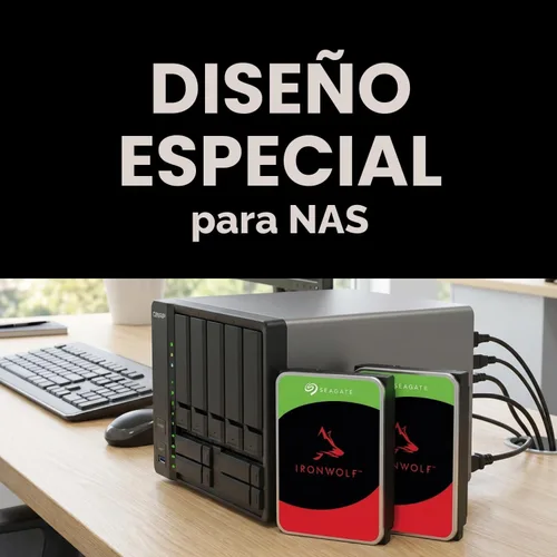 Miniatura 4 de Seagate IronWolf - Disco duro interno NAS HDD de 8 TB, SATA de 3.5 pulgadas, 6 Gb/s, 7200 RPM, caché de 256 MB para almacenamiento conectado a red