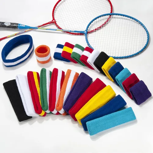 Miniatura 11 de ONUPGO Juego de bandas para el sudor para niños pequeños, banda atlética de algodón para el sudor para niños, jóvenes y bebés