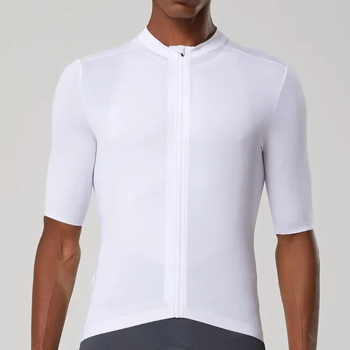 Miniatura 9 de YKYWBIKE Cycling Jersey Men Aero Race Fit, Road Bike Jersey Short Sleeved Moisture Wicking, Breathable,Zip Pocket,UPF50