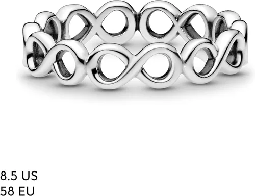Miniatura 6 de PANDORA Joyería - Anillo de banda infinita simple - Regalo para ella - Plata de ley, Metal