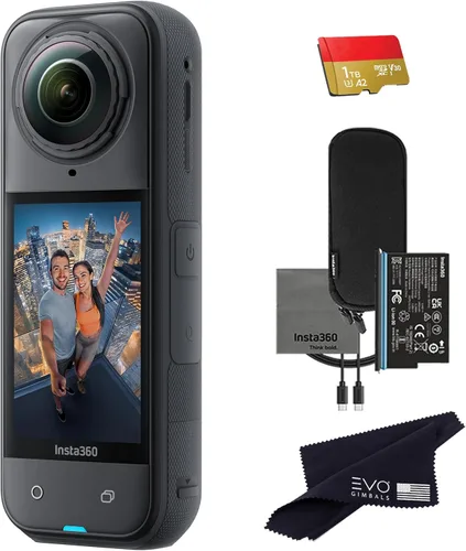 Miniatura 12 de Insta360 X5 - Cámara de acción impermeable 360 con sensores de 1/1.28", video HDR 360 de 8K, foto de 72 MP, lente única 4K a 60 fps, rendimiento