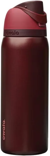 Miniatura 64 de Owala FreeSip - Botella de agua aislada de acero inoxidable con popote, botella de agua deportiva sin BPA, ideal para viajes, 32 onzas, verde putting