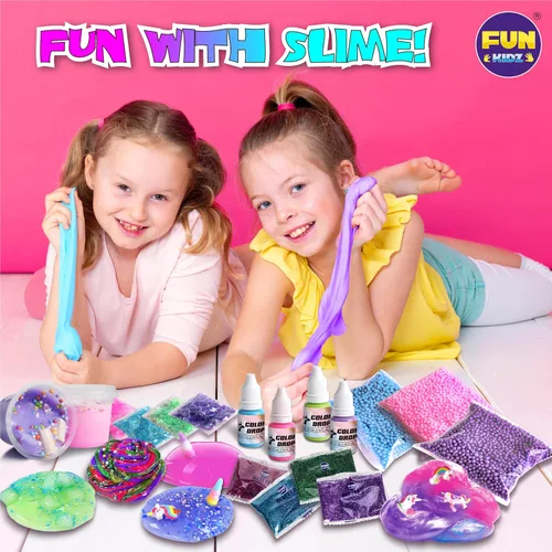 Miniatura 5 de Kit de Slime de Unicornio Esponjoso para Niñas, FunKidz Regalo de Slime de Nube para Mayores de 6 Años, Divertido Kit de Fabricación de Slime