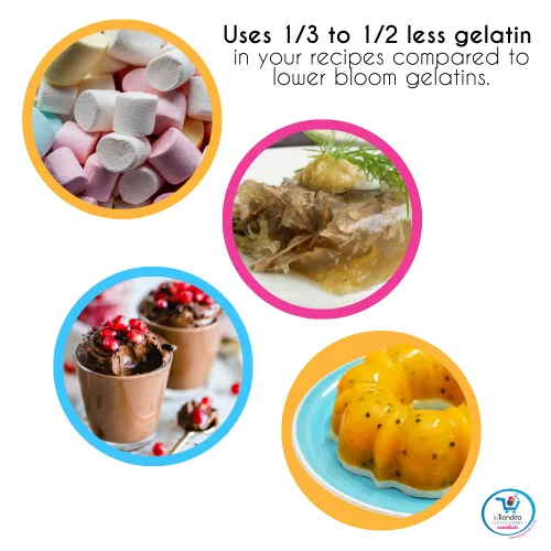 Miniatura 5 de La Tiendita Essentials Gelatina Bloom 300° (4 oz) gelatina en polvo sin sabor de ternera, gelatina más fuerte del mercado, premium
