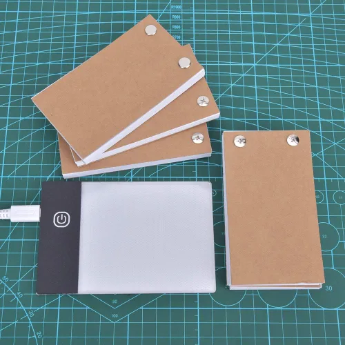 Miniatura 6 de Kit de libro abatible con almohadilla de luz, caja de luz LED A6, tablero de copia LED A6, almohadilla de trazado regulable con cable USB