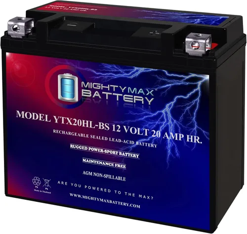 Miniatura 10 de Batería Mighty Max YTX12-BS - 12 V 10 Ah, 180 CCA, Batería SLA AGM para motocicleta recargable libre de mantenimiento