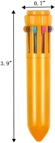 Miniatura 3 de Kaptin Paquete de 36 mini bolígrafos de plástico neón, bolígrafos retráctiles, bolígrafos multicolores, suministros escolares de oficina para niños