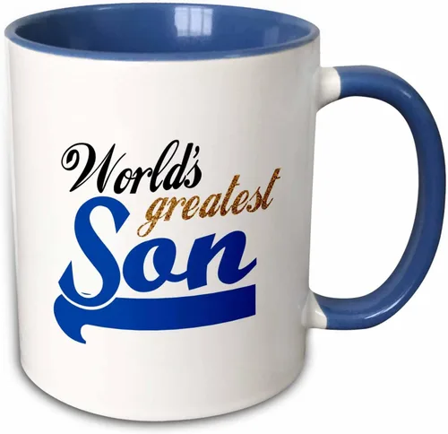 Miniatura 9 de 3dRose Worlds Greatest Son - Taza (11 onzas), color negro