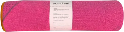 Miniatura 10 de Muka Toalla para esterilla de yoga con punto de agarre, antideslizante, absorbente de sudor, toalla para yoga, pilates, fitness, 72 x 24 pulgadas