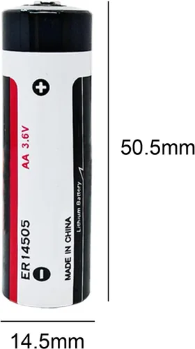 Miniatura 2 de WEIMAA - Paquete de 5 baterías de litio ER14505 3.6V 2700mAh LS14505 AA baterías de litio con conector 2.0
