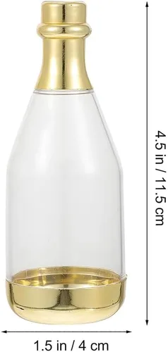Miniatura 2 de Gadpiparty 40 cajas de dulces para botellas pequeñas, recuerdo de fiesta, contenedor para botellas, recipientes de chocolate para bodas, regalos