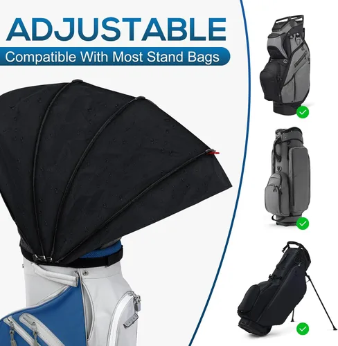 Miniatura 8 de Funda para bolsa de golf, protector para palos de golf, cubiertas impermeables para lluvia y polvo, fácil acceso para bolsa de golf, cubierta