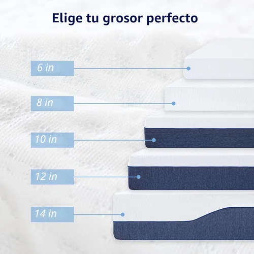 Miniatura 6 de EGOHOME Colchón individual de 6 pulgadas para niños, espuma viscoelástica de gel con carbón, sin fibra de vidrio, certificado CertiPUR-US, regula