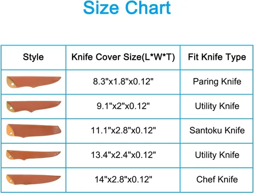 Miniatura 6 de PATIKIL Funda de piel sintética para cuchillos de chef de 14 pulgadas, paquete de 2 fundas para cuchillos, protector de filos, protector
