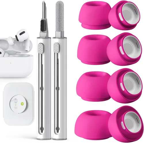 Miniatura 30 de Pohgelan Compatible con AirPods Pro de 2ª/1ª Generación Puntas de Repuesto para Auriculares, con Orificio de Reducción de Ruido y Pantalla