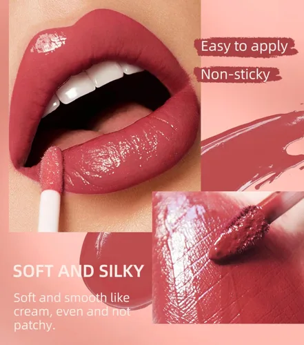 Miniatura 5 de Kit de labios todo en uno, 3 en 1, delineador de labios suave y lápiz labial con lápiz labial líquido de terciopelo mate, brillo labial hidratante
