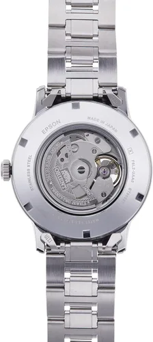 Miniatura 5 de ORIENT Reloj mecánico clásico semi esquelético Sun & Moon RN-AS0001B para hombre