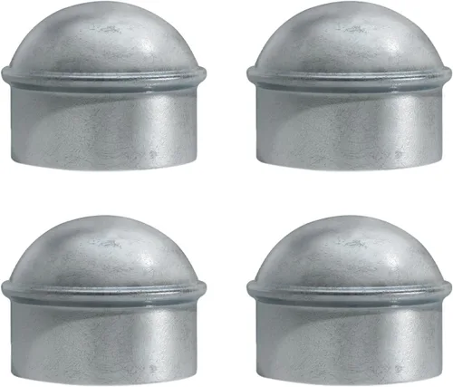 Miniatura 19 de VIVIDA Tapas de poste de enlace de cadena de 4 pulgadas, tapas de poste de valla galvanizadas, para tubo de 4 pulgadas de diámetro exterior, piezas