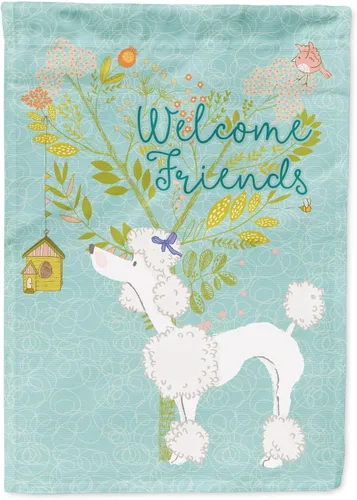 Miniatura 16 de Caroline's Treasures BB7594GF Bandera de jardín de Husky siberiano con texto en inglés "Welcome Friends" - Bandera decorativa para patio exterior