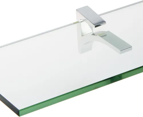 Miniatura 2 de Spancraft Glass C-4.75x12-Estante de vidrio Cardinal cromado, cromado, 4.75" x 12