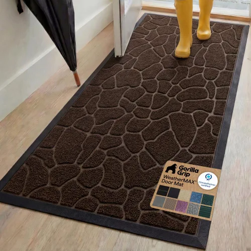 Miniatura 100 de Gorilla Grip - Tapete WeatherMax todoterreno 100% impermeable, caucho natural, resistente a manchas y decoloración, perfil bajo, interior y Grafito