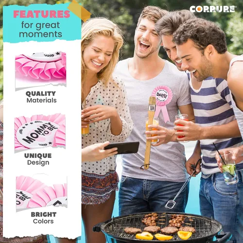Miniatura 4 de CORRURE Botones de la ducha del bebé Pins 2