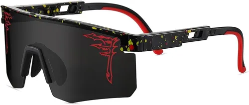 ACEXPNM Gafas de sol de béisbol de dos tamaños UV400 para adultos, niños y jóvenes, hombres y mujeres, para deportes al aire libre