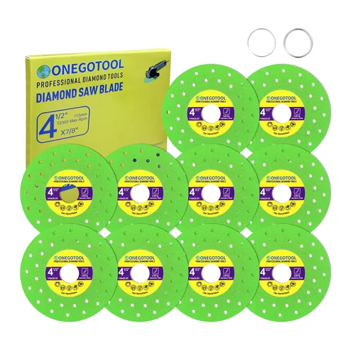 Miniatura 9 de Hoja de Sierra de Diamante Cortadora de Azulejos de 4 Pulgadas para Amoladora Angular Porcelana Cerámica Vidrio Mármol Herramientas de Corte Disco