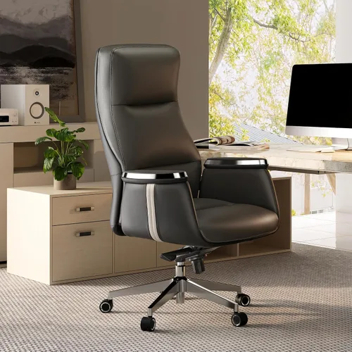 Miniatura 10 de EUREKA ERGONOMIC Royal II - Silla de oficina ejecutiva con respaldo alto, grande y alta con asiento extra ancho, silla de escritorio de cuero