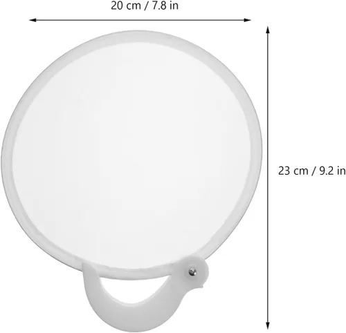 Miniatura 2 de VOSAREA Ventilador plegable redondo de 2 piezas, ventiladores plegables de mano, disco volador plegable, recuerdos de fiesta de enfriamiento