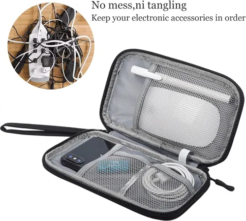Miniatura 2 de CAAORDKSO Estuche Organizador Electrónico, Estuche Organizador de Cables de Viaje, Estuche Organizador de Accesorios Electrónicos, Estuche