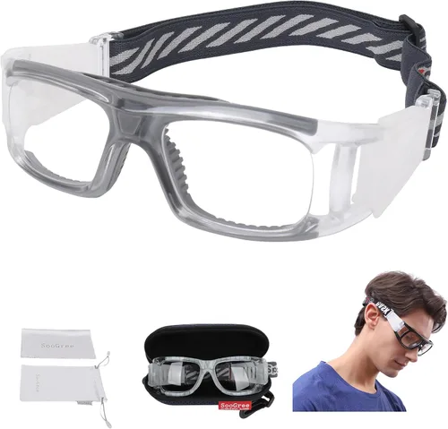 Miniatura 18 de SooGree Sports Goggles Racquetball Glassess Basketball Football Soccer Goggles for Men & Women Adjustable Strap