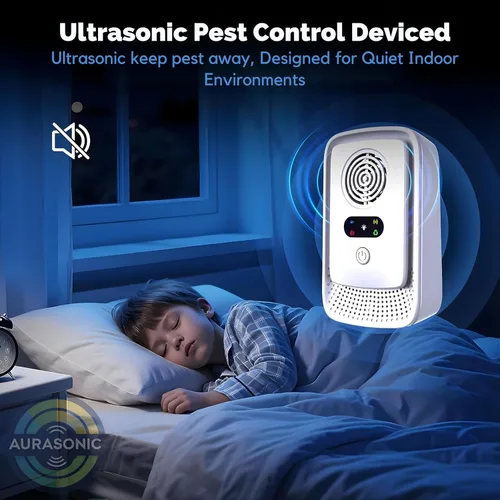 Miniatura 7 de Aurasonic Repelente ultrasónico de plagas mejorado 2026 para interiores, paquete de 6 dispositivos enchufables para el hogar, la oficina y el almacén