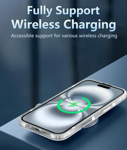 Miniatura 822 de FNTCASE Funda para iPhone 13 Pro-Max: Fundas magnéticas transparentes compatibles con Magsafe Slim anti amarillamiento protección contra caídas