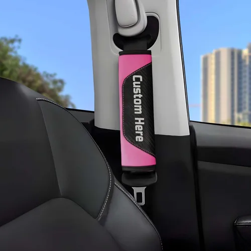 Miniatura 14 de Funda personalizada para almohadilla de cinturón de seguridad – Almohada suave para cinturón de seguridad para niños y adultos – Almohadilla