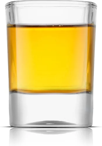 Miniatura 8 de JoyJolt Set de 6 vasos de trago corto de base pesada, vasos de tragos de 2 onzas