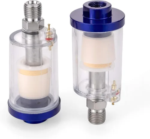 Miniatura 5 de Separador de agua y aceite de aire, filtro de trampa, separador de filtro de compresor de aire NPT de 1/4 pulgadas para pistola pulverizadora