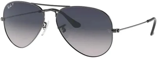 Ray-Ban RB3025 - Lentes de sol de aviador de metal para hombre y mujer + paquete con kit de cuidado de gafas iWear de diseñador