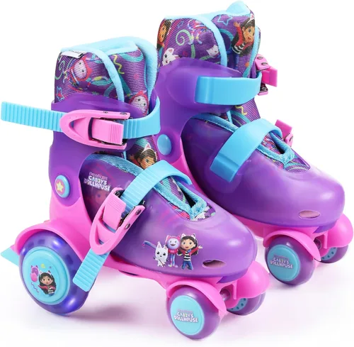 Miniatura 9 de Voyager Kids Trainer Skates - Light Up Wheels, ABEC 5 Bearings, Durable PVC Material, Foam Shoe Lining, Perfect for Active Fun and Adventures, US