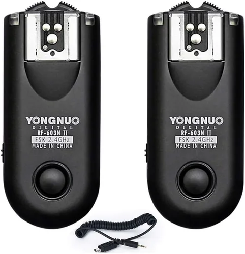 Miniatura 4 de YONGNUO Disparador de disparador inalámbrico y disparador de flash RF-603II C1, para Canon DSLR 1100D / 1000D / 600D / 550D / 500D / 450D / 400D